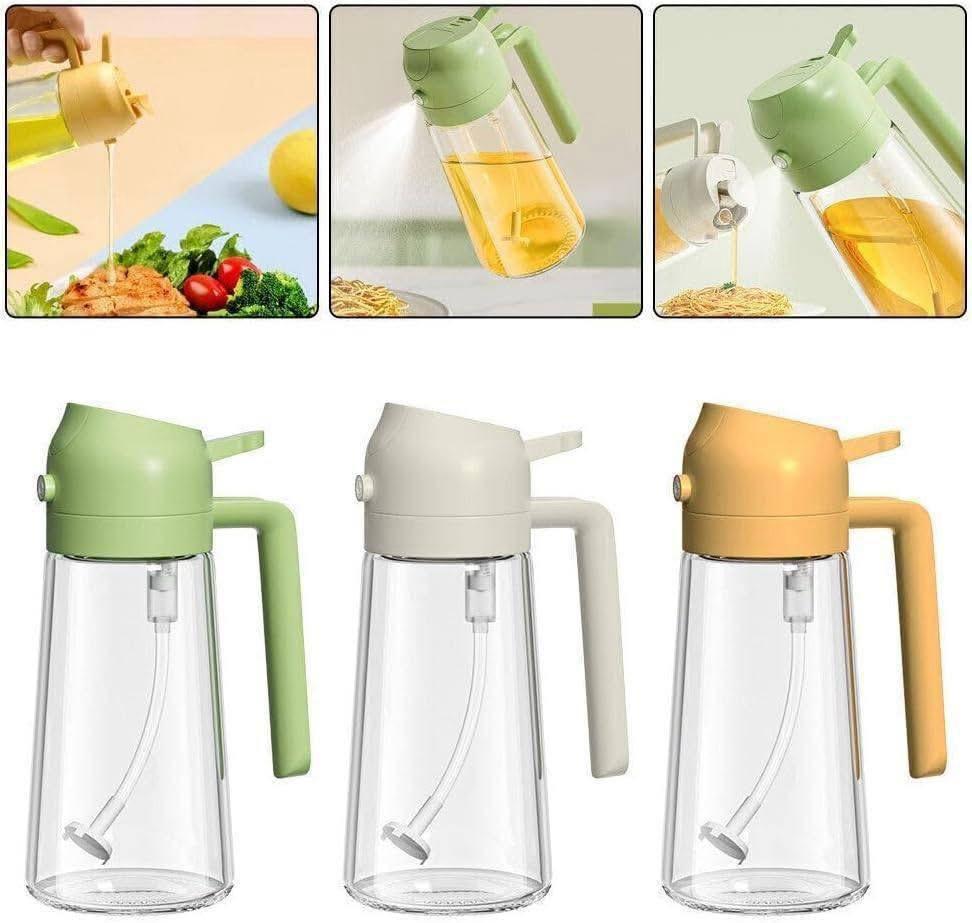 2-in-1 Oil Sprayer Glass Bottle: Leak-Proof Olive Oil Dispenser for BBQ & Cooking - Image 2
