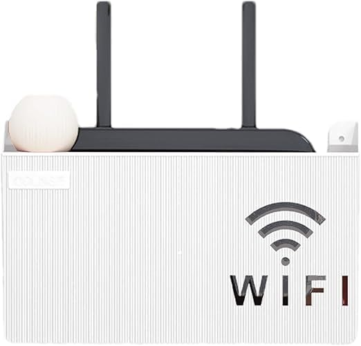 Wall Mounted WiFi Router Shelf Box – ABS Plastic Wireless Router Holder & Organizer - Image 6