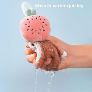 Alternative view of Hand Towel for Kitchen - Highly Absorbent Ultra Soft Thick Coral Fleece