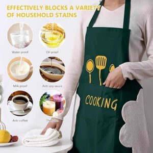Alternative view of MILENZO Premium Oxford Cloth Kitchen Apron – Waterproof, Oilproof, Adjustable & Mickey Pattern