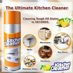 Multi-Purpose Kitchen Cleaner Foam Spray , Heavy Grease & Oil Remover