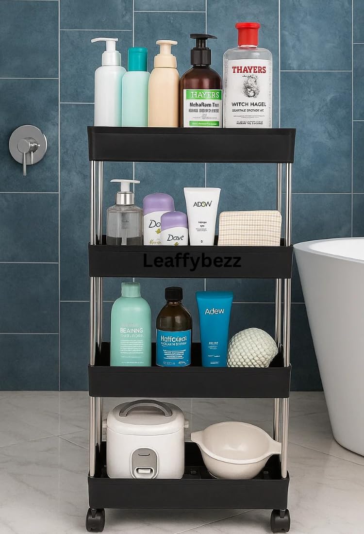 Wide type Rolling Storage Cart Mobile Gap Storage Rack Multi-purpose Utility Cart Kitchen Organizer - Image 3