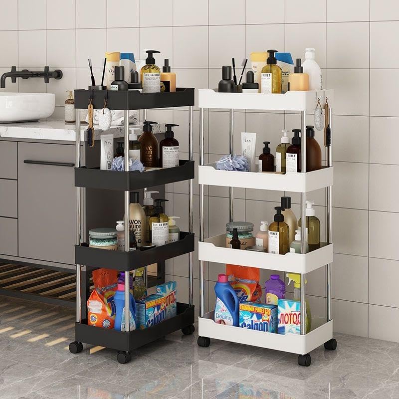 Wide type Rolling Storage Cart Mobile Gap Storage Rack Multi-purpose Utility Cart Kitchen Organizer - Image 4