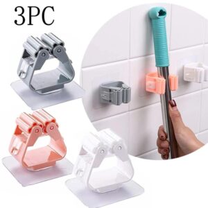 Alternative view of Wall Mounted Mop Organizer Holder Brush Broom Hanger Home Storage Rack Bathroom Suction Hanging Pipe Hooks