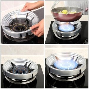Alternative view of Energy Saving Gas Stove Cover Windproof Disk Heat Insulation Non-Slip Iron Stove Rack (2pics set)