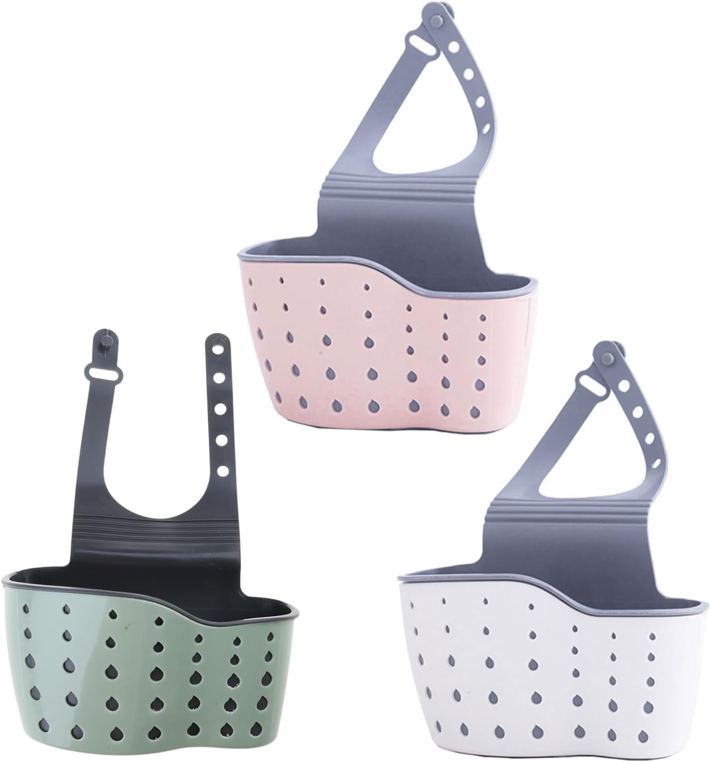 Kitchen Sink Sponge Holder Drain Basket Hanging Strainer Organizer Storage - Image 3