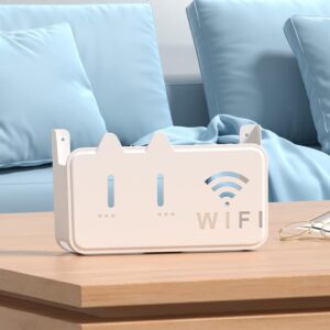 Alternative view of Wall Mounted WiFi Router Shelf Box – ABS Plastic Wireless Router Holder & Organizer