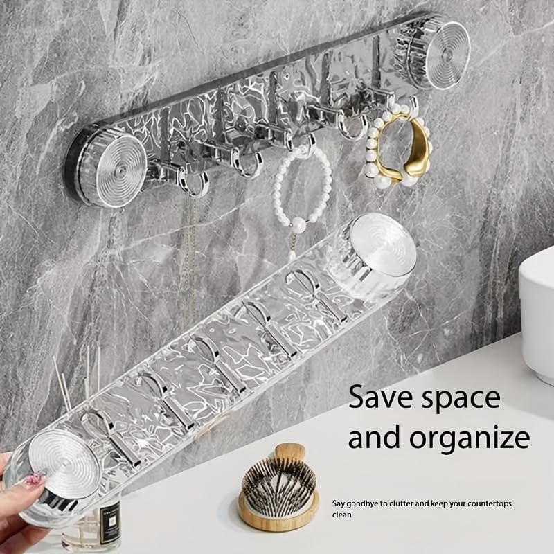 5 in 1 Hook Transparent Organizer for Bathroom, Kitchen & Office - Image 2