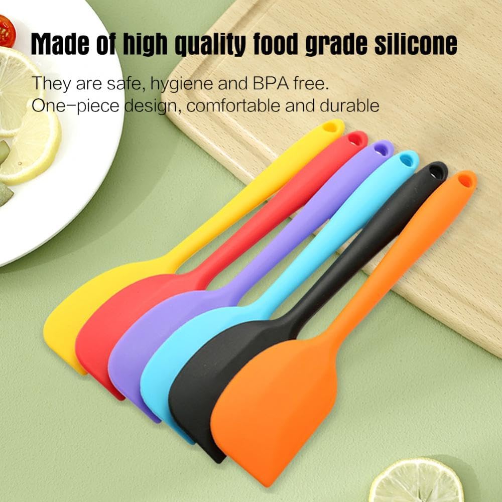 Silicone Cream Baking Scraper: Non-Stick Butter Spatula, Chocolate Smoother & Heat-Resistant Pastry Tool - Image 4