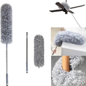 Alternative view of Microfiber Duster with  Extension Pole: Bendable, Washable & Scratch-Resistant for High Ceilings, Roofs & Fans