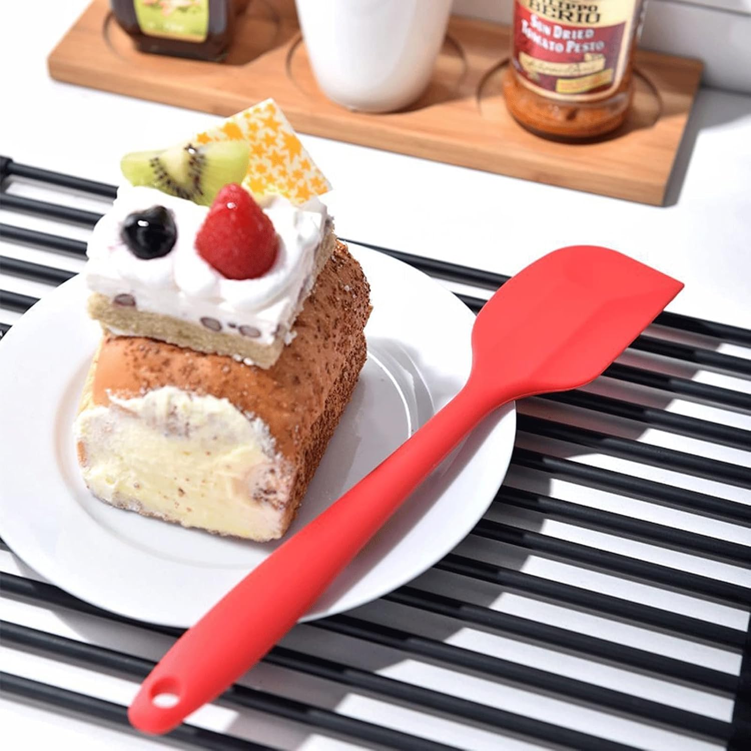 Silicone Cream Baking Scraper: Non-Stick Butter Spatula, Chocolate Smoother & Heat-Resistant Pastry Tool - Image 5