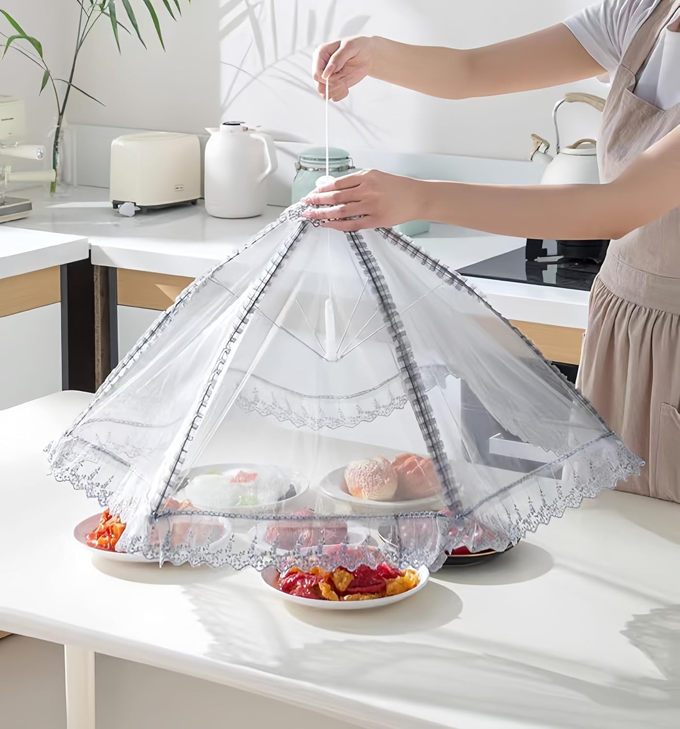 Foldable Table Food Cover Umbrella - Image 3