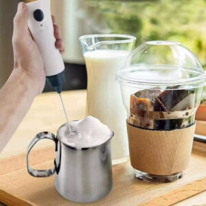 Rechargeable Coffee Mixer with Charging Cable Eggbeater Handheld Stainless Milk Frother Foamer Blender Coffee Mixer Coffee Mixer
